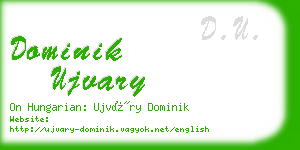 dominik ujvary business card